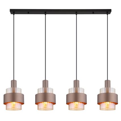Globo - Lampadario a sospensione con filo 4xE27/60W/230V