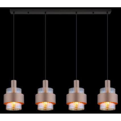 Globo - Lampadario a sospensione con filo 4xE27/60W/230V