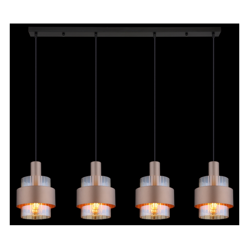 Globo - Lampadario a sospensione con filo 4xE27/60W/230V