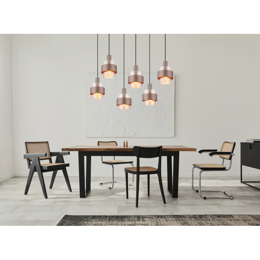 Globo - Lampadario sospeso con cavo 6xE27/60W/230V