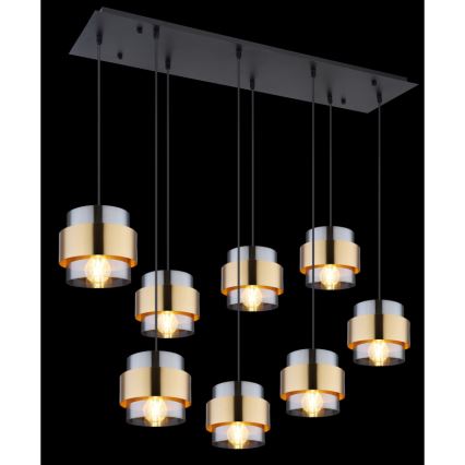 Globo - Lampadario a sospensione con filo 8xE27/60W/230V