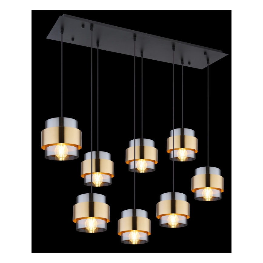 Globo - Lampadario a sospensione con filo 8xE27/60W/230V
