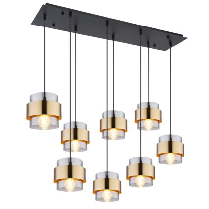 Globo - Lampadario a sospensione con filo 8xE27/60W/230V