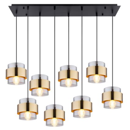 Globo - Lampadario a sospensione con filo 8xE27/60W/230V