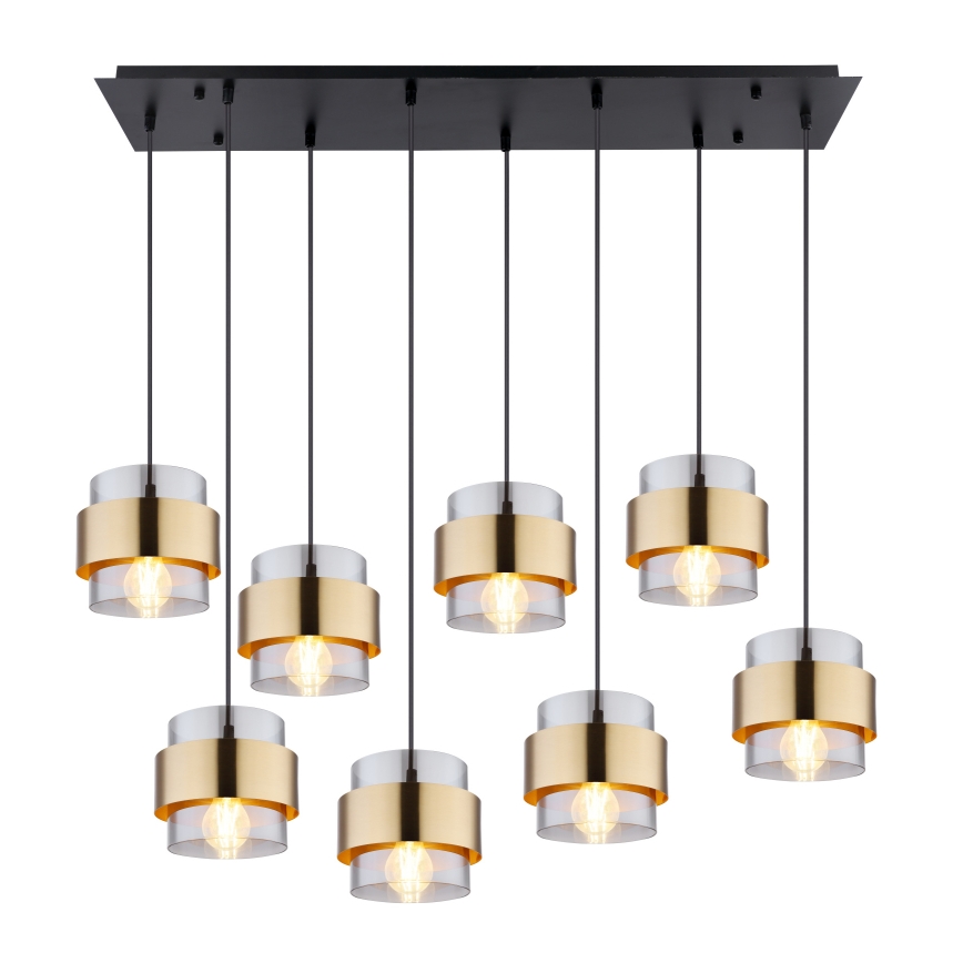 Globo - Lampadario a sospensione con filo 8xE27/60W/230V