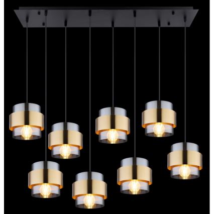 Globo - Lampadario a sospensione con filo 8xE27/60W/230V