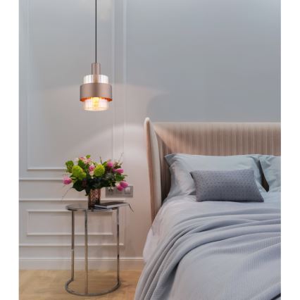 Globo - Lampadario a sospensione con filo 1xE27/60W/230V diametro 18,5 cm