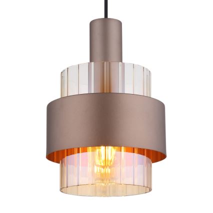 Globo - Lampadario a sospensione con filo 1xE27/60W/230V diametro 18,5 cm