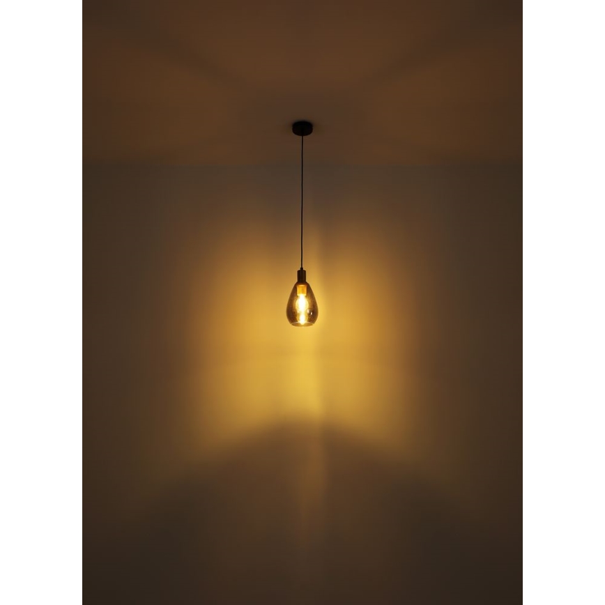 Globo - Lampadario a sospensione con filo 1xE27/40W/230V ottone