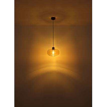 Globo - Lampadario a sospensione con filo 1xE27/40W/230V diametro 28 cm limpido
