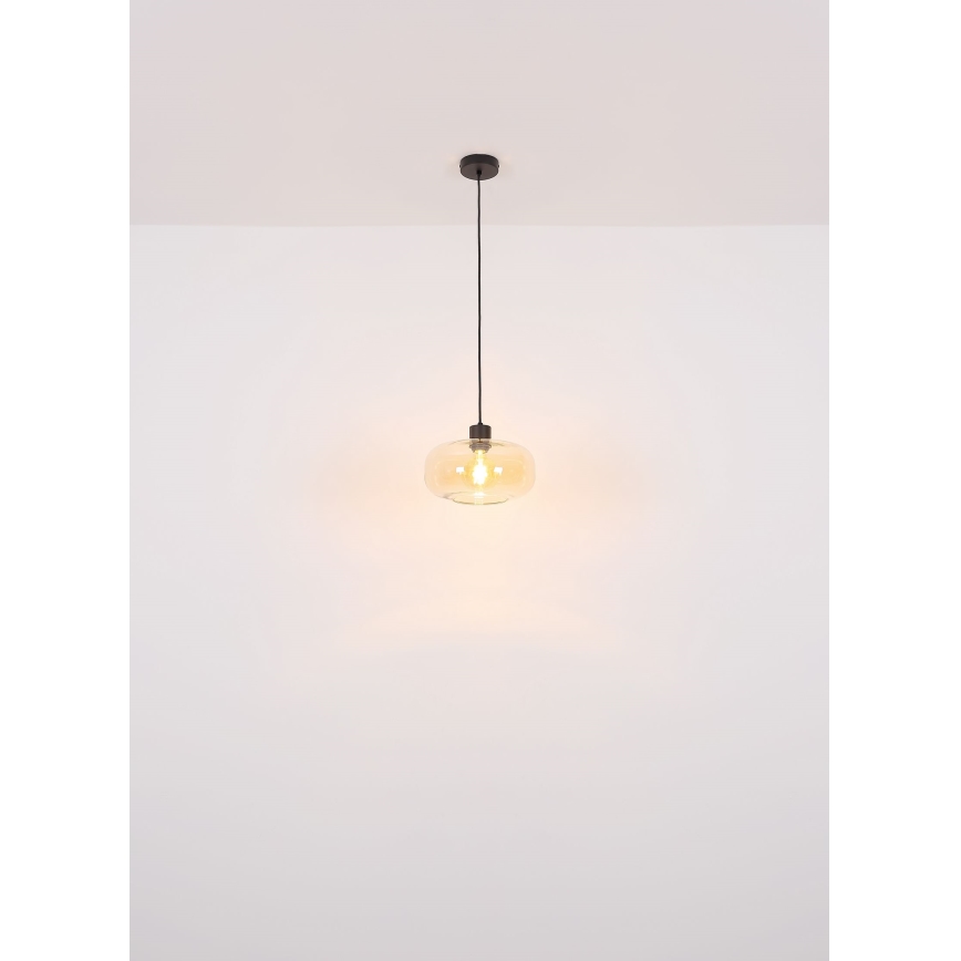 Globo - Lampadario a sospensione con filo 1xE27/40W/230V diametro 28 cm limpido