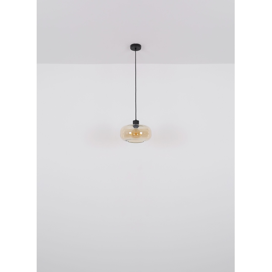 Globo - Lampadario a sospensione con filo 1xE27/40W/230V diametro 28 cm limpido