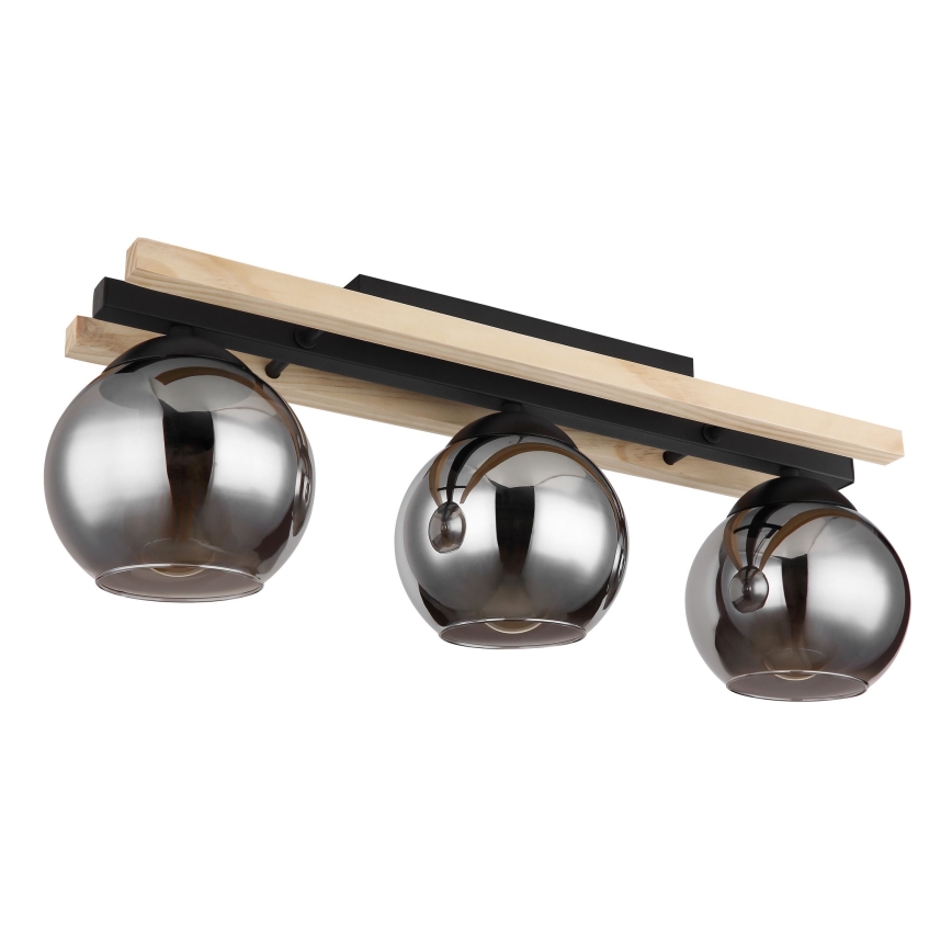 Globo - Lampadario a plafone 3xE27/25W/230V pino