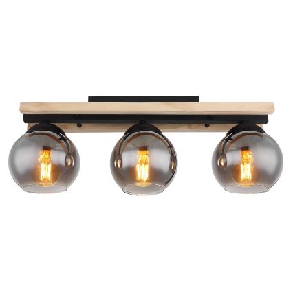 Globo - Lampadario a plafone 3xE27/25W/230V pino