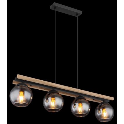 Globo - Lampadario a sospensione con filo 4xE27/25W/230V