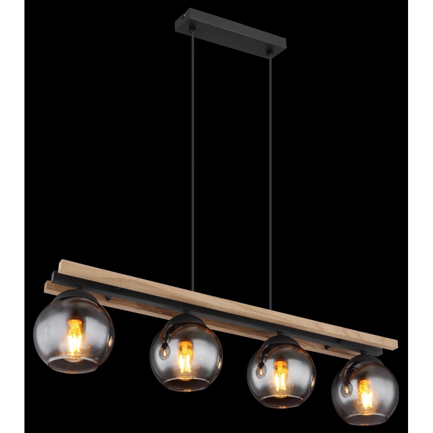 Globo - Lampadario a sospensione con filo 4xE27/25W/230V