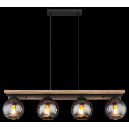 Globo - Lampadario a sospensione con filo 4xE27/25W/230V