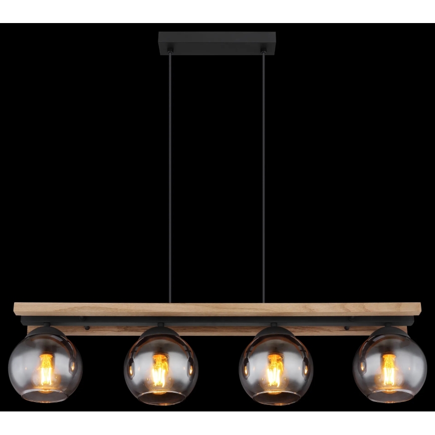Globo - Lampadario a sospensione con filo 4xE27/25W/230V