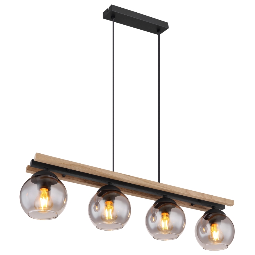 Globo - Lampadario a sospensione con filo 4xE27/25W/230V