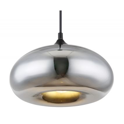Globo - Lampadario su filo 1xE27/60W/230V cromo luminoso