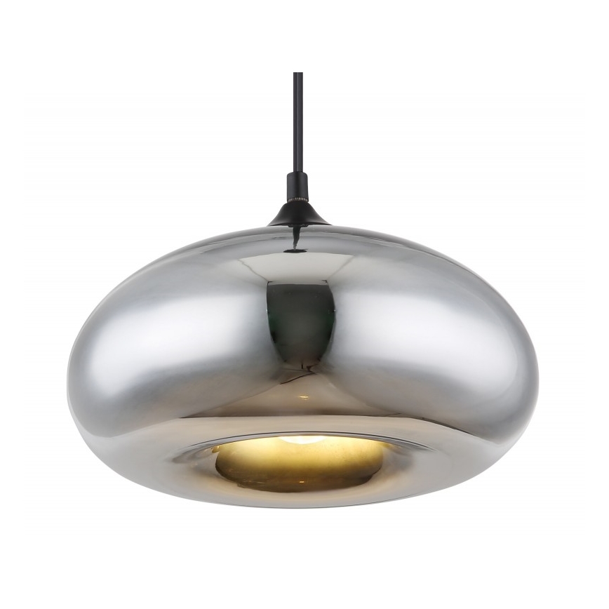 Globo - Lampadario su filo 1xE27/60W/230V cromo luminoso