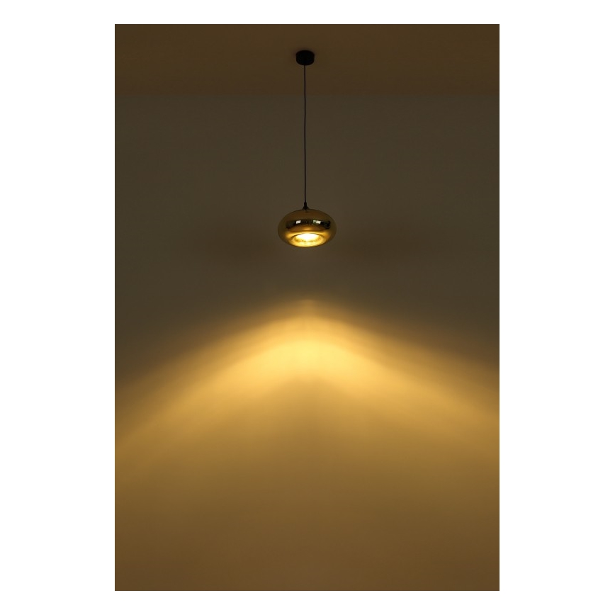 Globo - Lampadario su filo 1xE27/60W/230V rame