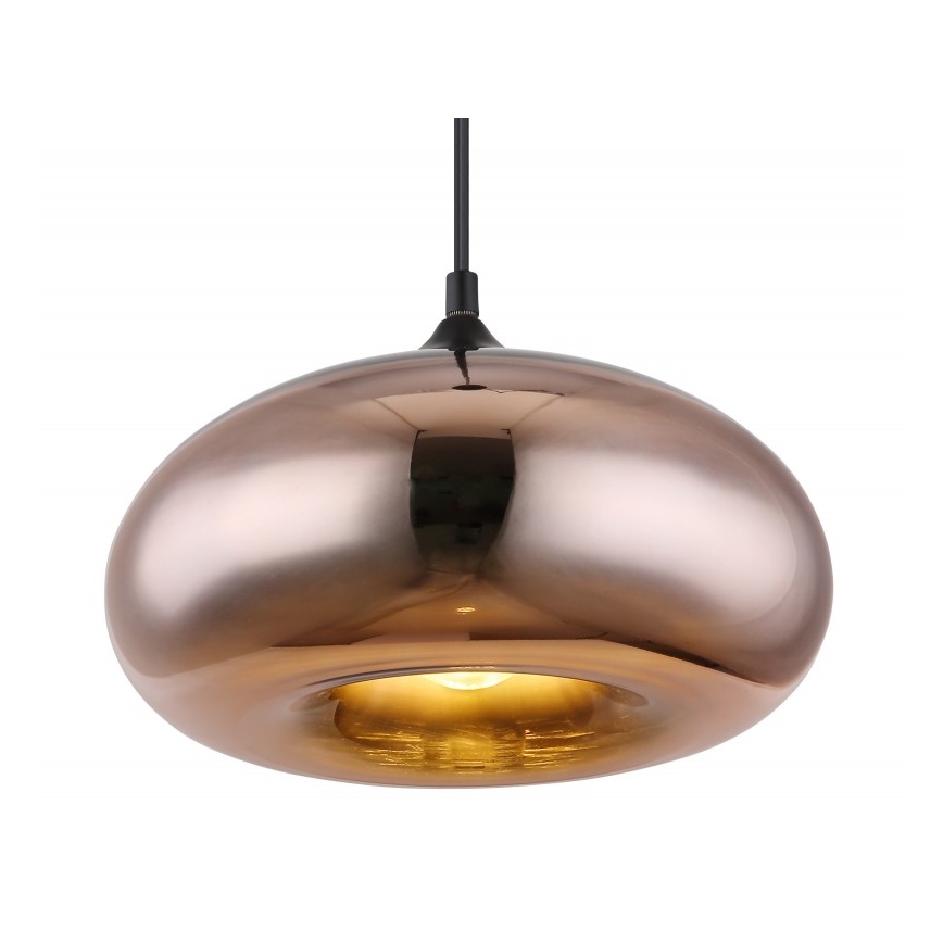 Globo - Lampadario su filo 1xE27/60W/230V rame