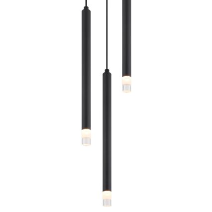 Globo - Lampadario a sospensione con filo 3xG9/4W/230V diametro 24 cm nero