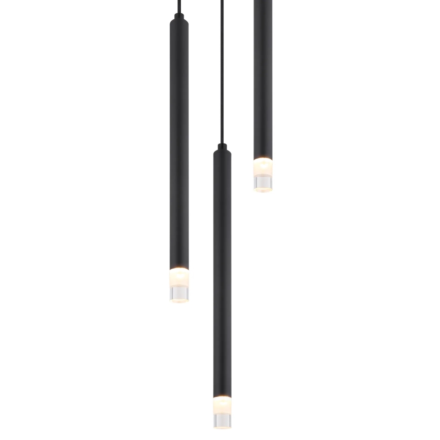 Globo - Lampadario a sospensione con filo 3xG9/4W/230V diametro 24 cm nero