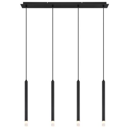 Globo - Lampadario a sospensione con filo 4xG9/4W/230V nero
