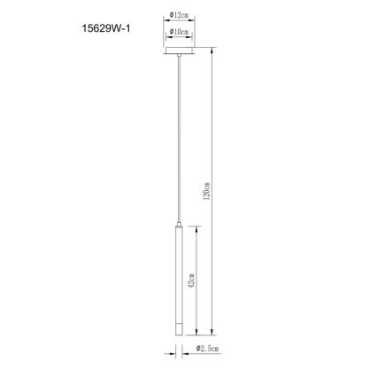 Globo - Lampadario a sospensione con filo 1xG9/4W/230V diametro 12 cm