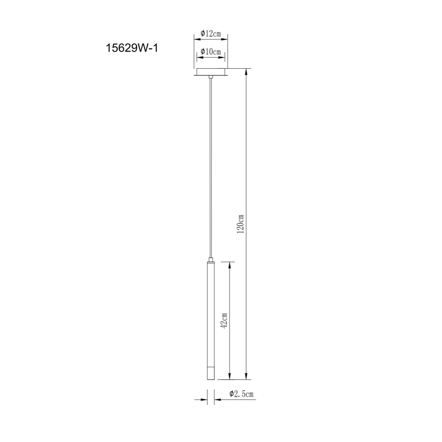 Globo - Lampadario a sospensione con filo 1xG9/4W/230V diametro 12 cm