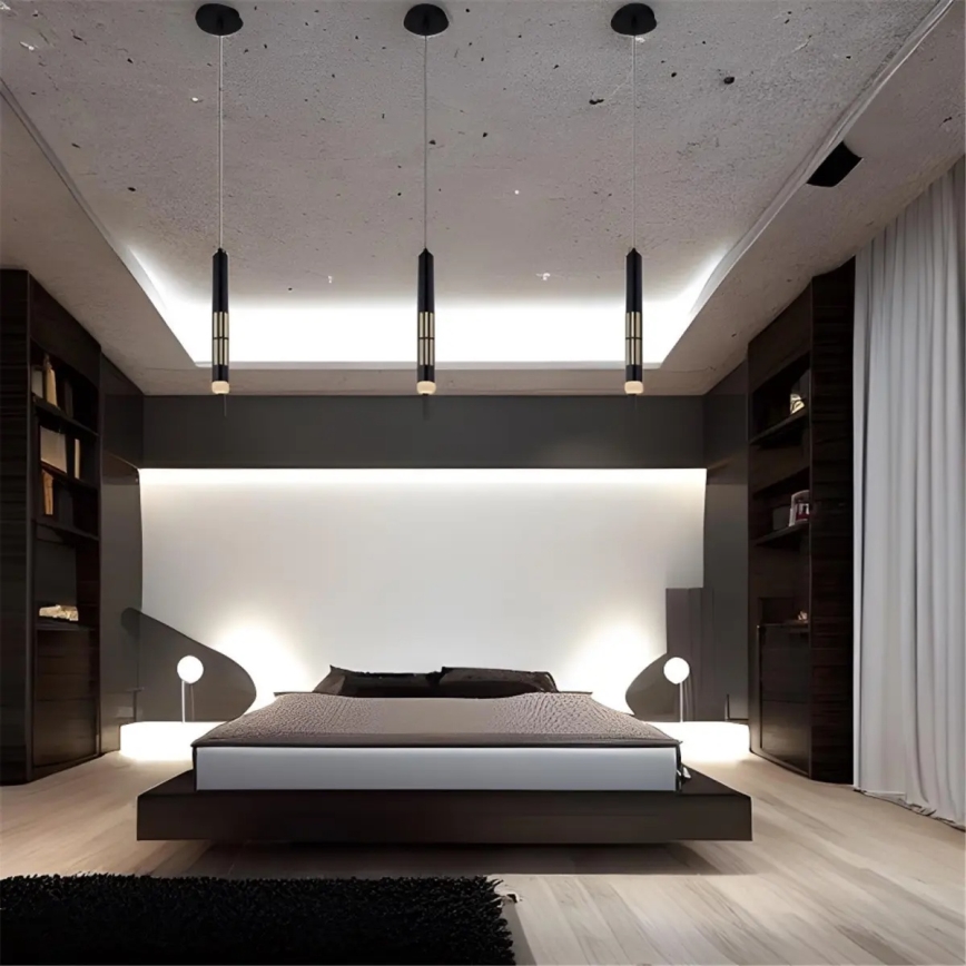 Globo 15630H - Lampadario LED su cavo PENNY LED/12W/230V 3000K nero