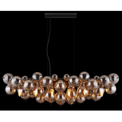 Globo - Lampadario a sospensione con cavo 6xE14/25W/230V nero