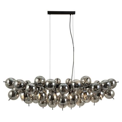 Globo - Lampadario a sospensione con cavo 6xE14/25W/230V nero