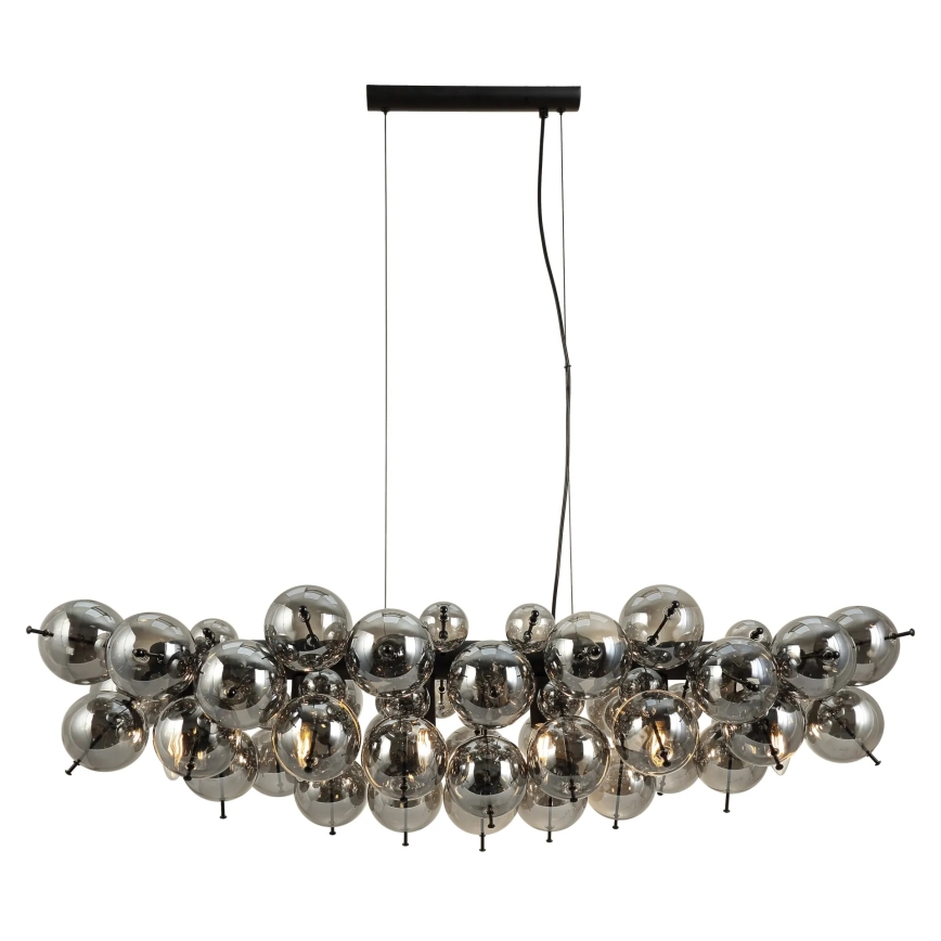 Globo - Lampadario a sospensione con cavo 6xE14/25W/230V nero