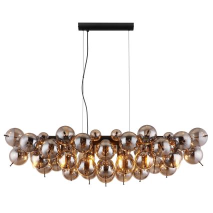 Globo - Lampadario a sospensione con cavo 6xE14/25W/230V nero