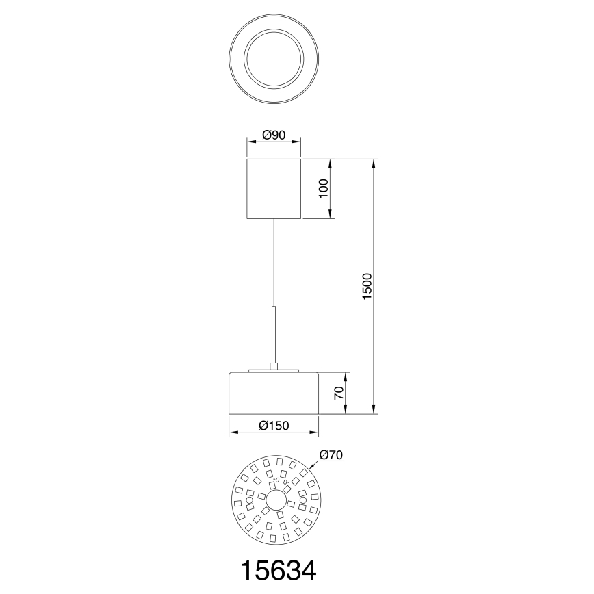 Globo - Lampadario LED a sospensione con filo LED/6W/230V