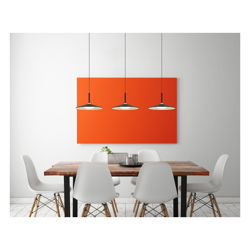 Globo - Sospensione LED a cavo LED/24W/230V 4000K nero