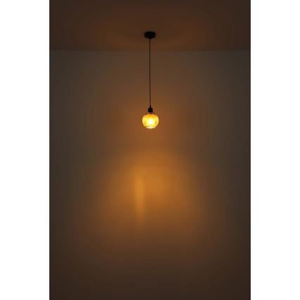 Globo - Lampadario a sospensione con filo 1xE27/25W/230V diametro 15 cm verde