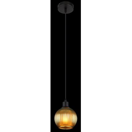 Globo - Lampadario a sospensione con filo 1xE27/25W/230V diametro 15 cm verde