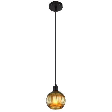 Globo - Lampadario a sospensione con filo 1xE27/25W/230V diametro 15 cm verde