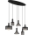 Globo 15648-6H - Lampadario a cavo JEDD 6xE27/60W/230V nero