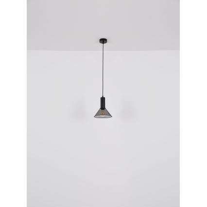 Globo - Lampadario a sospensione con filo 1xE27/60W/230V nero