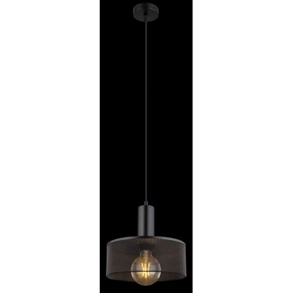 Globo - Lampadario a sospensione con filo 1xE27/60W/230V nero