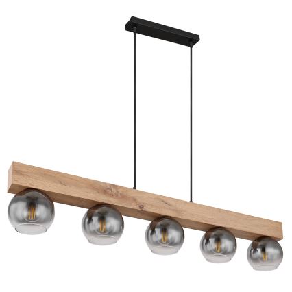 Globo - Lampadario a sospensione con cavo 5xE27/40W/230V