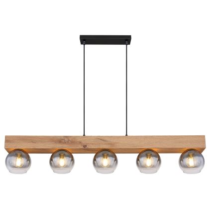 Globo - Lampadario a sospensione con cavo 5xE27/40W/230V
