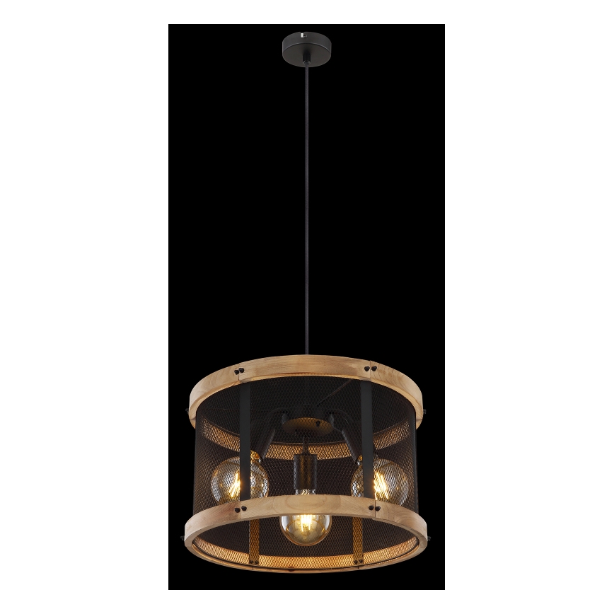 Globo - Lampadario a sospensione con filo 3xE27/40W/230V diametro 40 cm