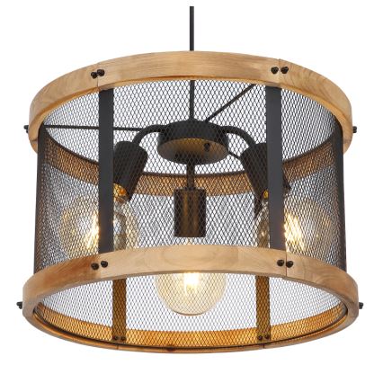 Globo - Lampadario a sospensione con filo 3xE27/40W/230V diametro 40 cm