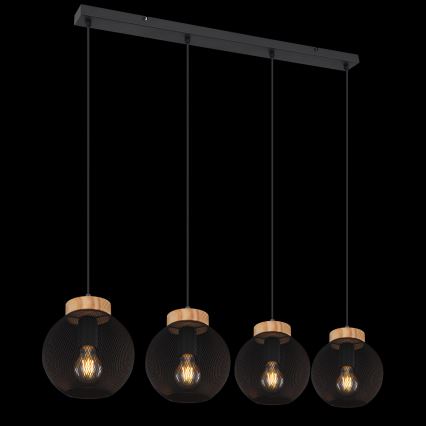 Globo - Lampadario a sospensione con cavo 4xE27/40W/230V